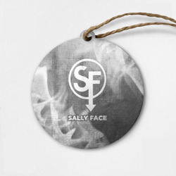 Деревянная игрушка круг Sally Face - grey gradient