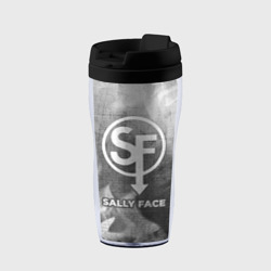 Термокружка-непроливайка Sally Face - grey gradient