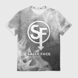 Мужская футболка 3D Sally Face - grey gradient