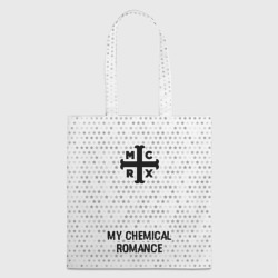 Шоппер 3D My Chemical Romance glitch на светлом фоне по-центру