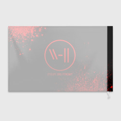 Флаг 3D Twenty One Pilots - red gradient - фото 2
