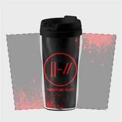 Термокружка-непроливайка Twenty One Pilots - red gradient - фото 2