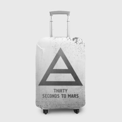 Чехол для чемодана 3D Thirty Seconds to Mars - white gradient