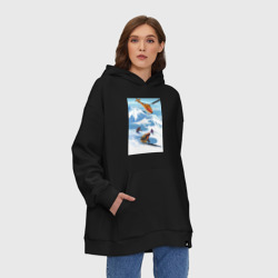 Худи SuperOversize хлопок Горнолыжный спорт спуск - фото 2