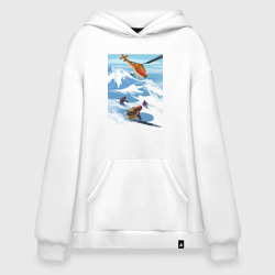 Худи SuperOversize хлопок Горнолыжный спорт спуск