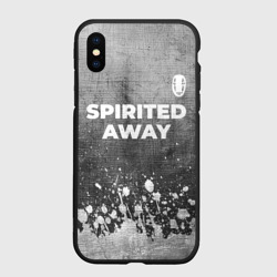 Чехол для iPhone XS Max матовый Spirited Away - grey gradient посередине