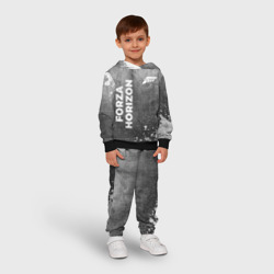 Детский костюм с толстовкой 3D Forza Horizon - grey gradient вертикально - фото 2