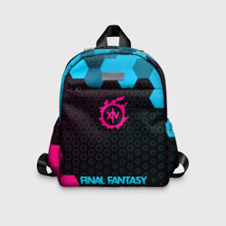 Детский рюкзак 3D Final Fantasy - neon gradient по-центру