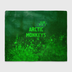 Плед 3D Arctic Monkeys - green gradient посередине