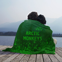 Плед 3D Arctic Monkeys - green gradient посередине - фото 2