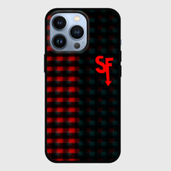 Чехол для iPhone 13 Pro Sally face текстура глитч