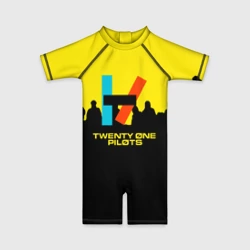Детский купальный костюм 3D Twenty one pilots rock steel