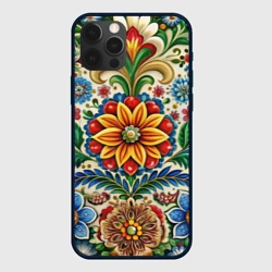 Чехол для iPhone 12 Pro Русские классические узоры и орнамент 