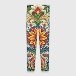Леггинсы 3D Русские классические узоры и орнамент 