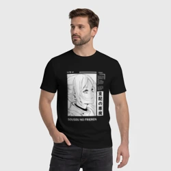 Мужская футболка хлопок Взгляд Фрирен - Sousou no Frieren - фото 2