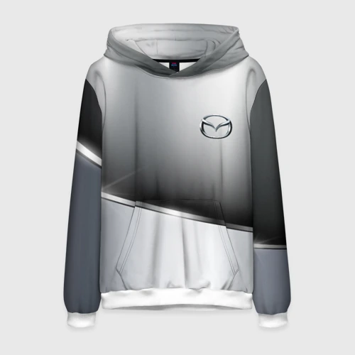 Мужская толстовка 3D Mazda sport metalic