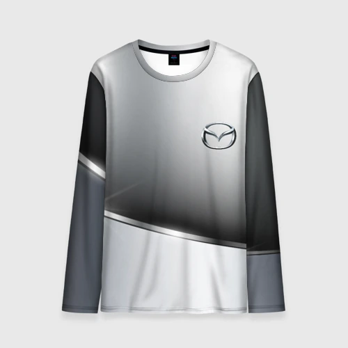 Мужской лонгслив 3D Mazda sport metalic