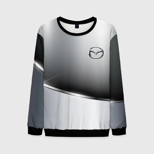 Мужской свитшот 3D Mazda sport metalic
