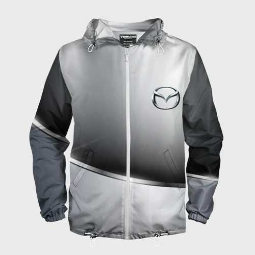Мужская ветровка 3D Mazda sport metalic