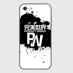 Чехол для iPhone 5/5S матовый Perfect world краски