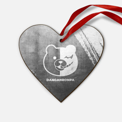 Деревянная игрушка Сердце Danganronpa - grey gradient