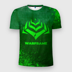 Мужская футболка 3D Slim Warframe - green gradient