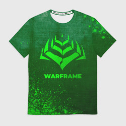 Мужская футболка 3D Warframe - green gradient