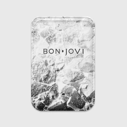 Картхолдер Magsafe магнитный Bon Jovi white graphite