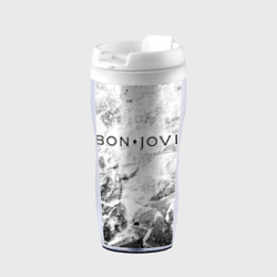 Термокружка-непроливайка Bon Jovi white graphite