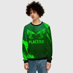 Мужской свитшот 3D Placebo - green gradient - фото 2
