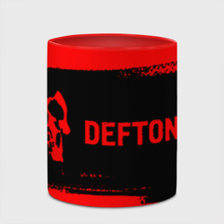 Кружка с полной запечаткой Deftones - red gradient по-горизонтали - фото 2