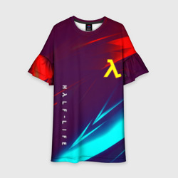 Детское платье 3D Half life stripes neon