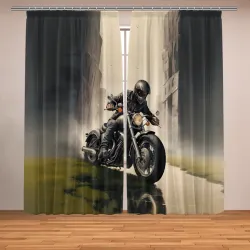 Фотошторы Скетч байкер