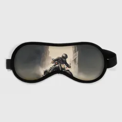 Маска для сна 3D Скетч байкер