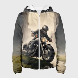 Женская куртка 3D Скетч байкер