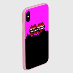 Чехол для iPhone XS Max матовый Tekken розовая геометрия - фото 2