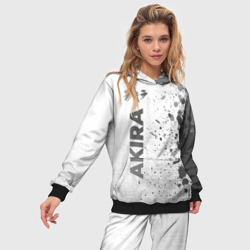 Женский костюм с толстовкой 3D Akira - white gradient по-вертикали - фото 2