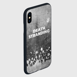 Чехол для iPhone XS Max матовый Death Stranding - grey gradient посередине - фото 2