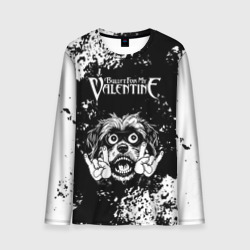 Мужской лонгслив 3D Bullet For My Valentine рок пес