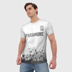 Мужская футболка 3D Paramore - white gradient посередине - фото 2