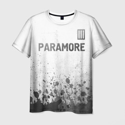 Мужская футболка 3D Paramore - white gradient посередине