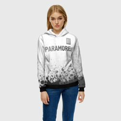 Женская толстовка 3D Paramore - white gradient посередине - фото 2