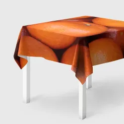 Скатерть 3D Много мандаринов и апельсинов - паттерн