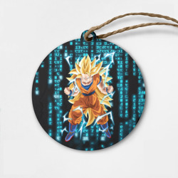 Деревянная игрушка круг Яростный Сон Гоку - Dragon ball
