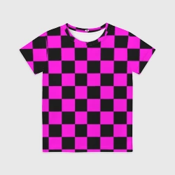 Детская футболка 3D Эмо шахматная клетка - неформальная мода