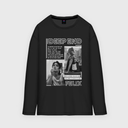 Мужской лонгслив oversize хлопок Stray kids deep end Felix