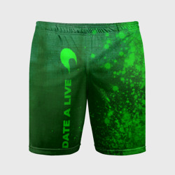 Мужские шорты спортивные Date A Live - green gradient по-вертикали