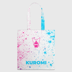 Шоппер 3D Kuromi neon gradient style по-центру