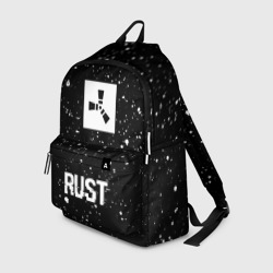 Рюкзак 3D Rust glitch на темном фоне по-центру