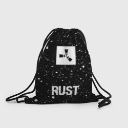 Рюкзак-мешок 3D Rust glitch на темном фоне по-центру